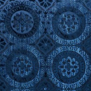 77640 SUZANI STRIE VELVET Sapphire Schumacher Fabric