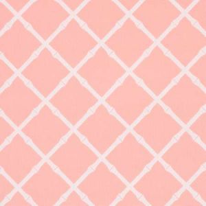 82761 BAMBOO TRELLIS INDOOR OUTDOOR Pink Schumacher Fabric