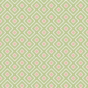 BW45098-2 La Fiorentina Small Green/Blush G P & J Baker Wallpaper