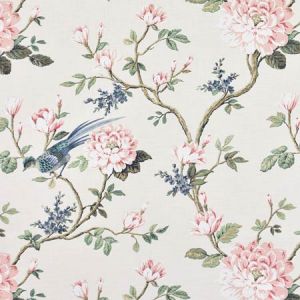 GARDEN BIRD Silk Carole Fabric