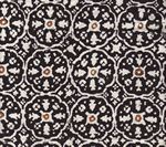 149-30 NITIK II Black Brown on White Quadrille Fabric