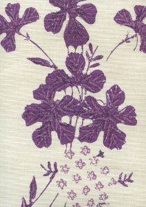 8280-02 PEACOCK FLORAL Multi Purples on Tint Quadrille Fabric