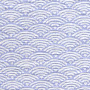 8180W-04 SETO II Periwinkle on White Quadrille Fabric