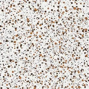 WHN 000C P0153 SPATTER Brown On White Scalamandre Wallpaper