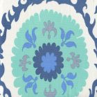 010225FW SUZANI Multi Blues on White Quadrille Fabric