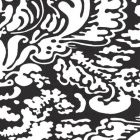2335-37WP SAN MARCO REVERSE Black On White Quadrille Wallpaper