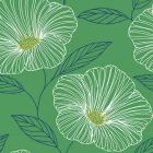 2973-91133 Mythic Green Floral Brewster Wallpaper