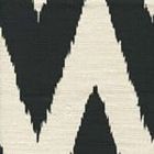 302507F TASHKENT Black on Heavy Linen Quadrille Fabric