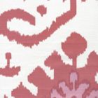 302830C-06W KAZAK Orange Pink on White Quadrille Fabric