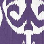 303033WLC NOMAD Purple on White Linen Cotton Quadrille Fabric