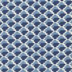 303720F-01 IL GIOCO French Blue New Navy Tint Quadrille Fabric