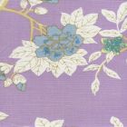 306064F HAPPY GARDEN Lavender on White Quadrille Fabric