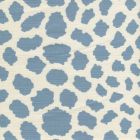 306360F-04 CHEETAH Windsor Blue on Tint Quadrille Fabric
