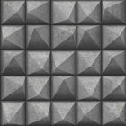 4020-78619 Dax Black 3D Geometric Brewster Wallpaper