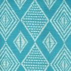AC855-03 SAFARI Medium Turquoise on Tint Quadrille Fabric