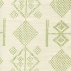 AC890-06 VACANCES Jungle Green on Tint Quadrille Fabric