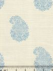 6040-05 BANGALORE PAISLEY New Blue on Tint Quadrille Fabric