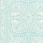 CP1000W-03 PERSIA Turquoise On Almost White Quadrille Wallpaper