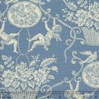 1423-01 CHERUBINS TOILE Bleu Quadrille Fabric