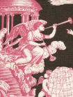 302285F-CU INDEPENDENCE TOILE Rose Brown on Linen Quadrille Fabric