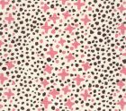 AC220-04 JACKS II Pink Brown Dots on Tint Quadrille Fabric