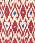 8080-08 LOCKAN Red Royal Blue on Tint Quadrille Fabric