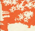 301988F PARADISE BACKGROUND Orange on Tint Quadrille Fabric