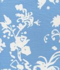 8130W-13 SILHOUETTE REVERSE Medium Blue on White Custom Only Quadrille Fabric