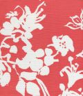 8130W-14 SILHOUETTE REVERSE Salmon on White Custom Only Quadrille Fabric