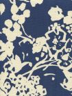 8130-09 SILHOUETTE REVERSE New Navy on Tint Custom Only Quadrille Fabric