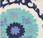 010225F SUZANI Blues on Tint Quadrille Fabric