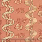 2440-02 TOILE RAYURE DE VIZILLE Rouille Quadrille Fabric
