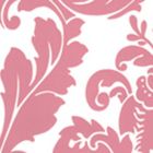 302163W MONTY Dark Pink On Almost White Quadrille Wallpaper