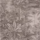 RH551143 Anamudi Pewter Tropical Canopy Brewster Wallpaper